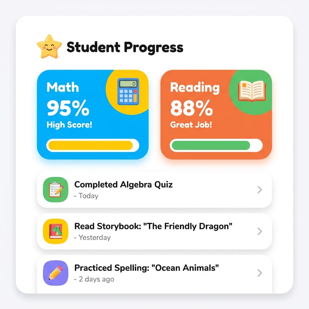 Progress Report Dashboard